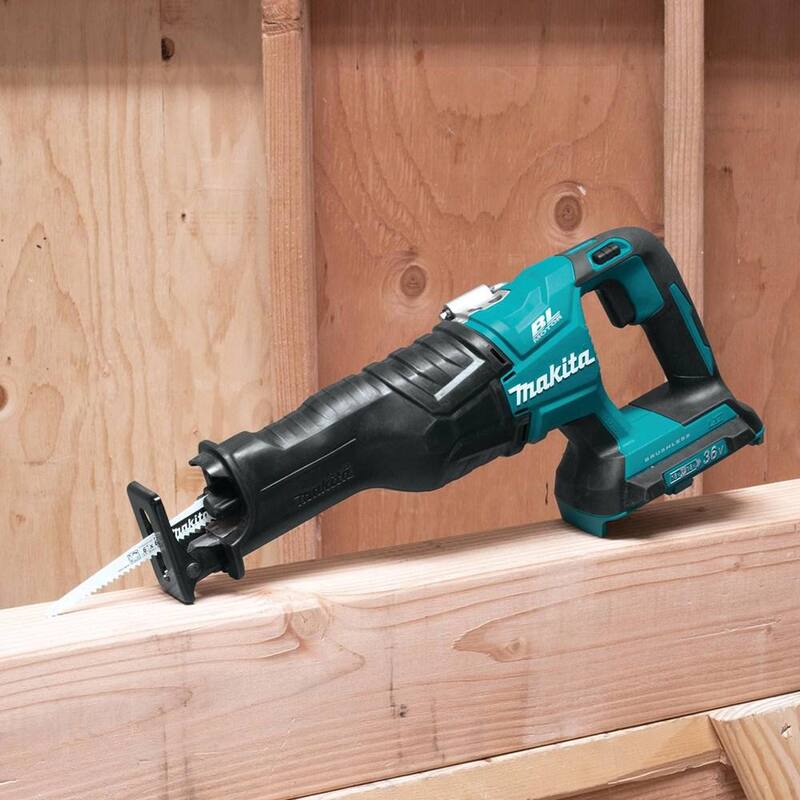 Sierra reciproca inalámbrica sin escobillas Makita 18V X2 (36V) LXT de iones de litio (solo herramienta) - XRJ06Z