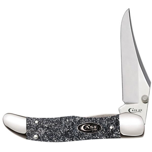 Case Cutlery Kickstart Sparxx Silver Stardust Kirinite Smooth Mid Folding Hunter A/O 101265Ac Ss - CAS-23523