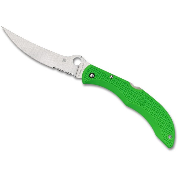 Spyderco 2023N Spyderco Reveal 14, Catcherman Salt Green Lightweight Lc200N Sprint Run, Combo Edge - SPY-C17PSGR