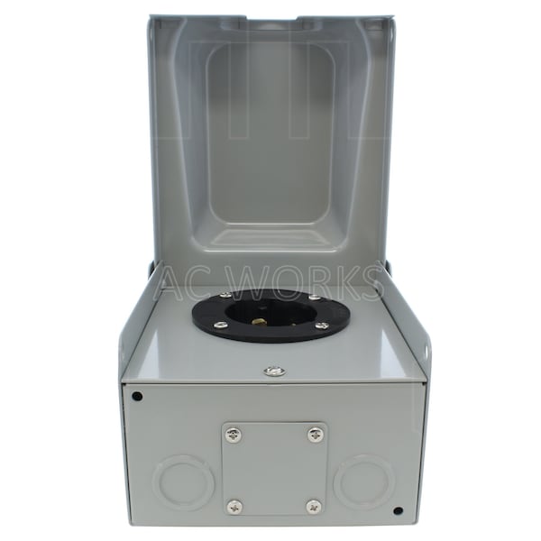 Ac Works 50A Emergency Power Kit with SS2-50 Inlet Box and 15ft Cord - EP1450KIT-015