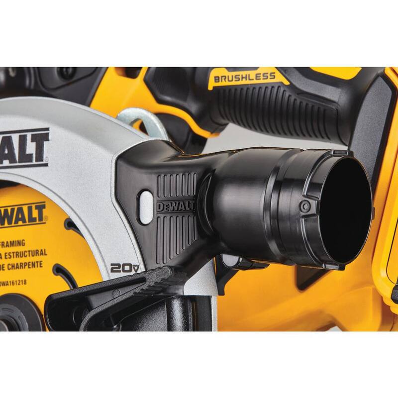 Sierra circular inalámbrica DEWALT 20V MAX de iones de litio de 6-1/2 pulgadas (Herramienta solamente) - DCS565P1
