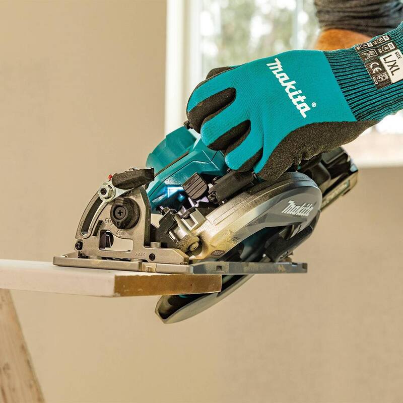 Sierra circular inalámbrica sin escobillas Makita 40V Max XGT de 6-1/2 pulgadas, kit con capacidad AWS (4.0Ah) - GSH05M1
