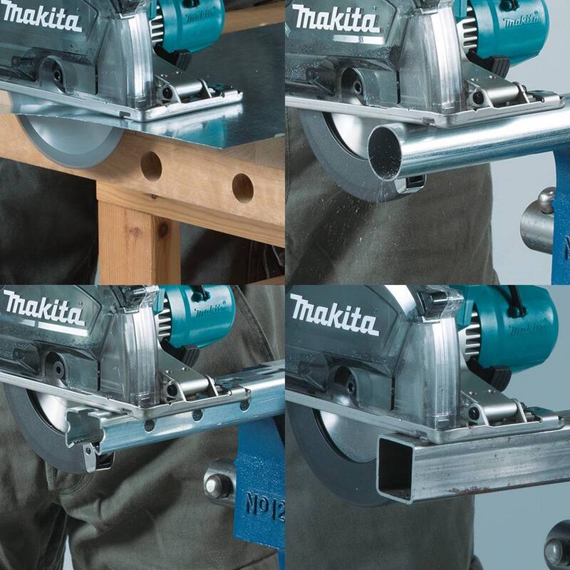 Sierra para corte de metal inalámbrica sin escobillas de 5-7/8 pulgadas con freno eléctrico y recolector de virutas, solo herramienta - XSC04Z de 18V LXT de Makita