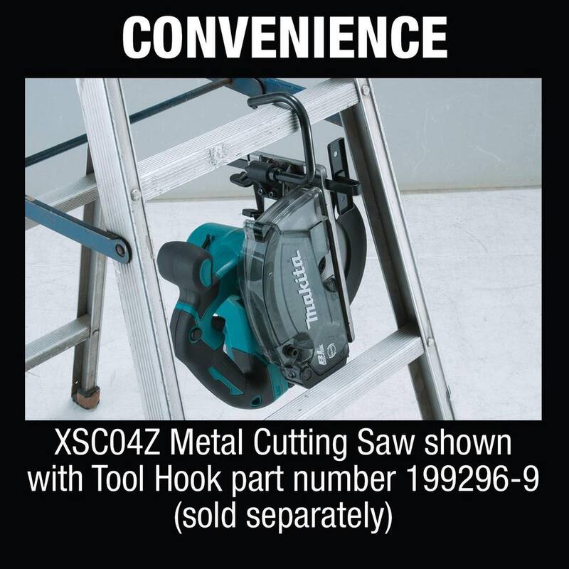 Sierra para corte de metal inalámbrica sin escobillas de 5-7/8 pulgadas con freno eléctrico y recolector de virutas, solo herramienta - XSC04Z de 18V LXT de Makita