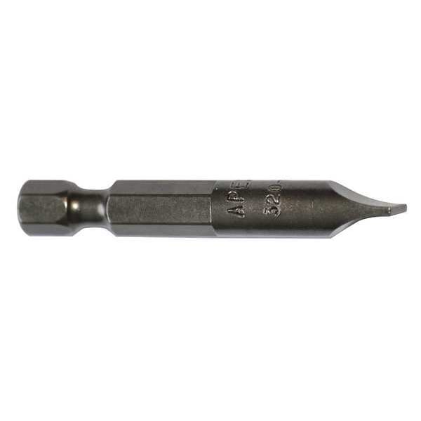 Apex Tool Group Power Bit, SAE, 1/4", Hex Power Drive, PK5 - 320-0X-5PK