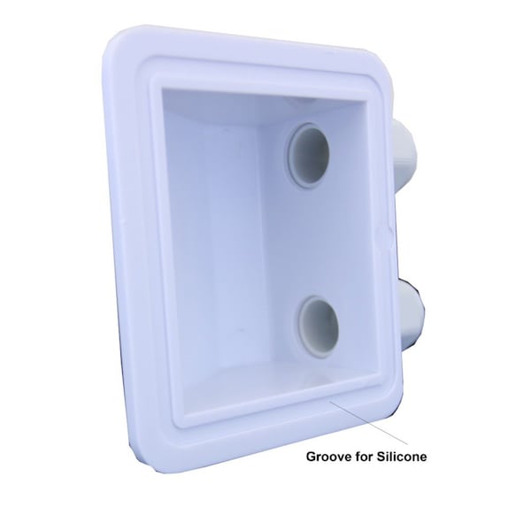 Aims Power Double Cable Entry Gland For Rv, Boat, Bus, Van Or Application Needing Weatherproof Protection - PV-2WEG