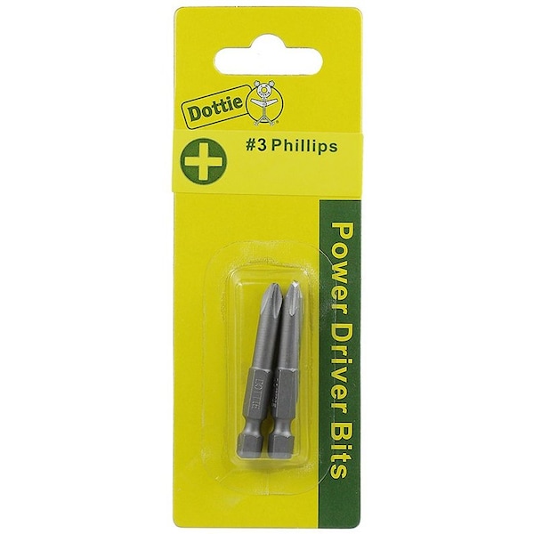 L.H. Dottie L.H. Dottie #3 x 3'' Phillips Power Bit (Carded) - IB3PXC