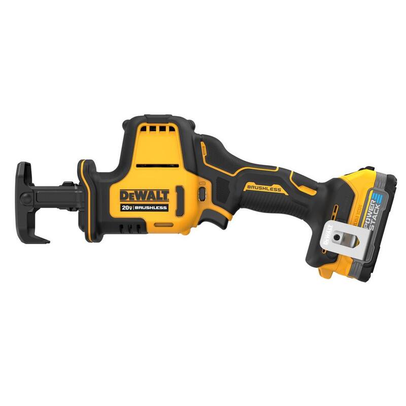 Sierra reciprocante compacta inalámbrica sin escobillas DEWALT Atomic de 20 voltios con batería de 1,7 Ah y cargador máximo - DCS369E1
