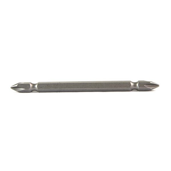Superior Steel 2# Phillips Double End Screwdriver Bits - 4 Inch Long, PK 10 - SP402D-10PK