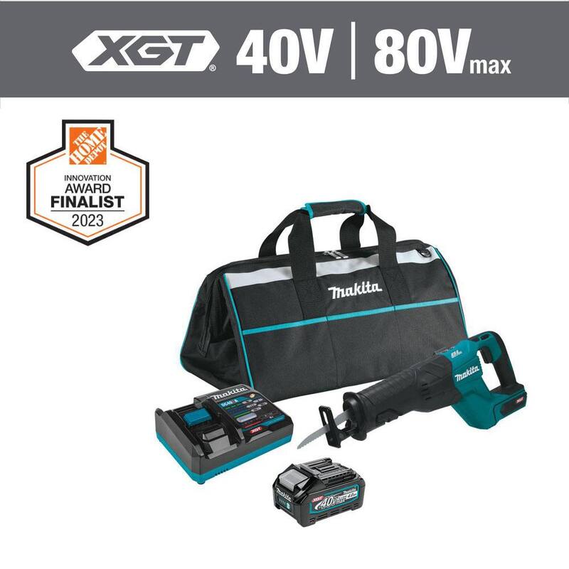 Juego de sierra reciproca inalámbrica sin escobillas Makita 40V Max XGT (4.0Ah) - GRJ01M1