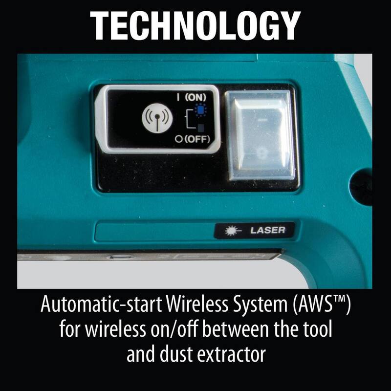 Sierra ingleteadora compuesta deslizante con bisel doble inalámbrica sin escobillas de 10 pulgadas de litio-ion 36V LXT X2 de Makita Kit con láser 5.0 Ah - XSL04PTU