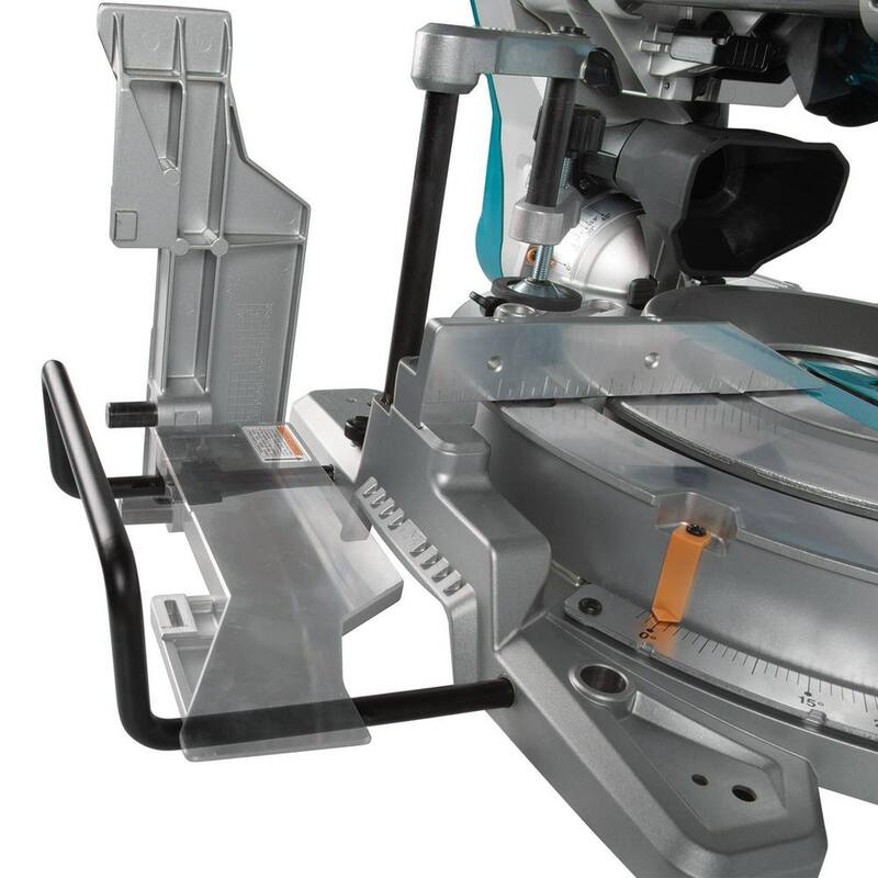 Sierra ingleteadora compuesta deslizante con bisel doble inalámbrica sin escobillas de 10 pulgadas de litio-ion 36V LXT X2 de Makita Kit con láser 5.0 Ah - XSL04PTU