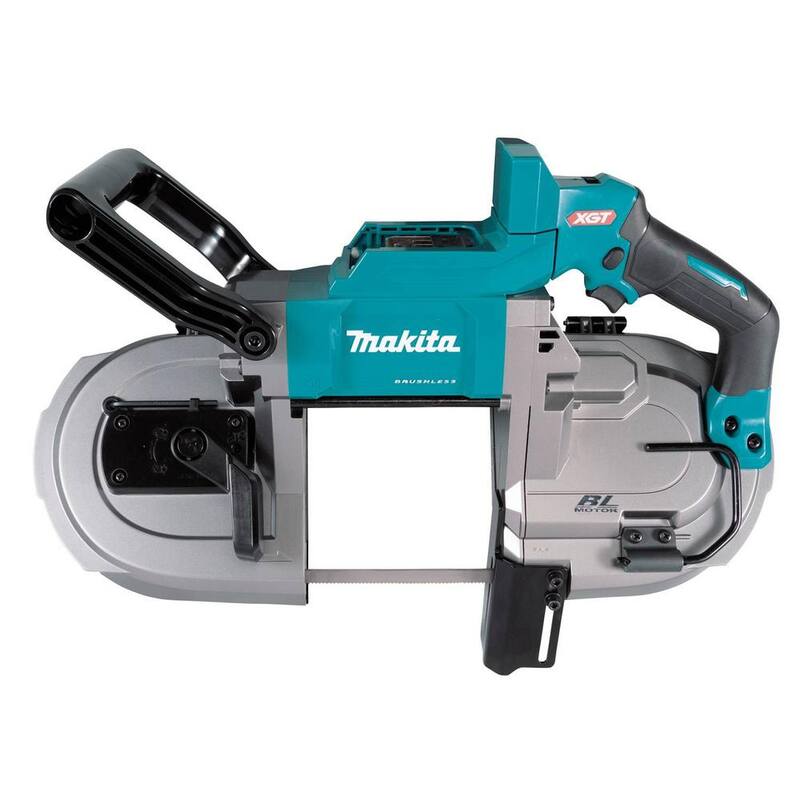 Sierra de cinta portátil sin escobillas Makita 40V max XGT para un corte profundo sin cable (Herramienta solamente) - GBP01Z