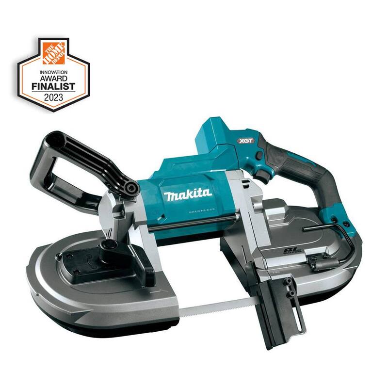 Sierra de cinta portátil sin escobillas Makita 40V max XGT para un corte profundo sin cable (Herramienta solamente) - GBP01Z