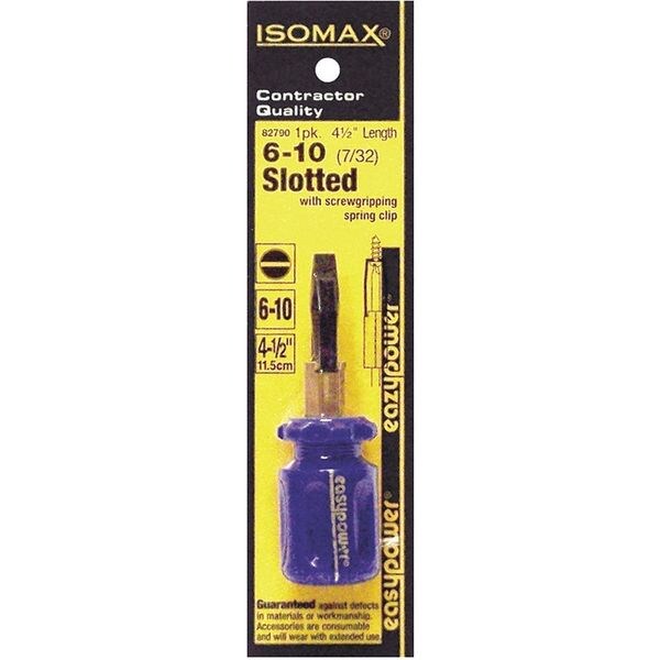 Eazypower Slotted Screwdriver, 7/32 No. 6-No. 10 Slotted 7/32" #6-10 - 82790