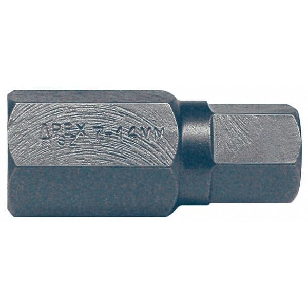 Apex Tool Group Torsion Bit, Metric, 7/16", Hex, 14mm, 7/8" - SZ-7-14MM