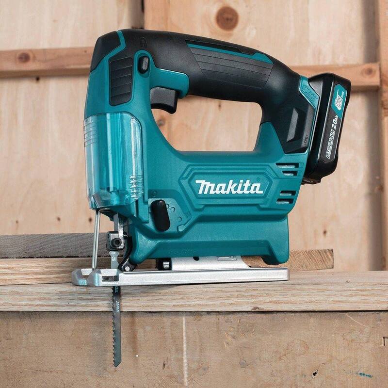 Sierra de calar inalámbrica de iones de litio Makita 12V máximo CXT Kit - VJ04R1