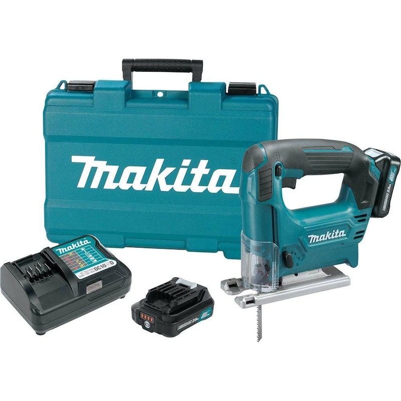 Sierra de calar inalámbrica de iones de litio Makita 12V máximo CXT Kit - VJ04R1