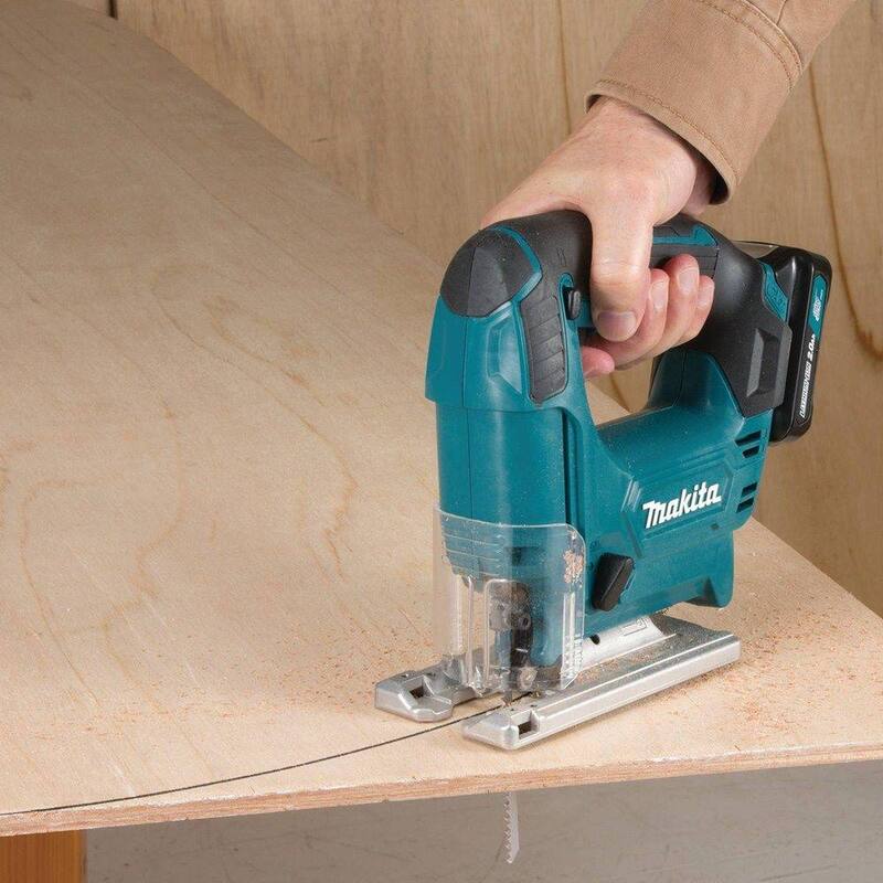 Sierra de calar inalámbrica de iones de litio Makita 12V máximo CXT Kit - VJ04R1