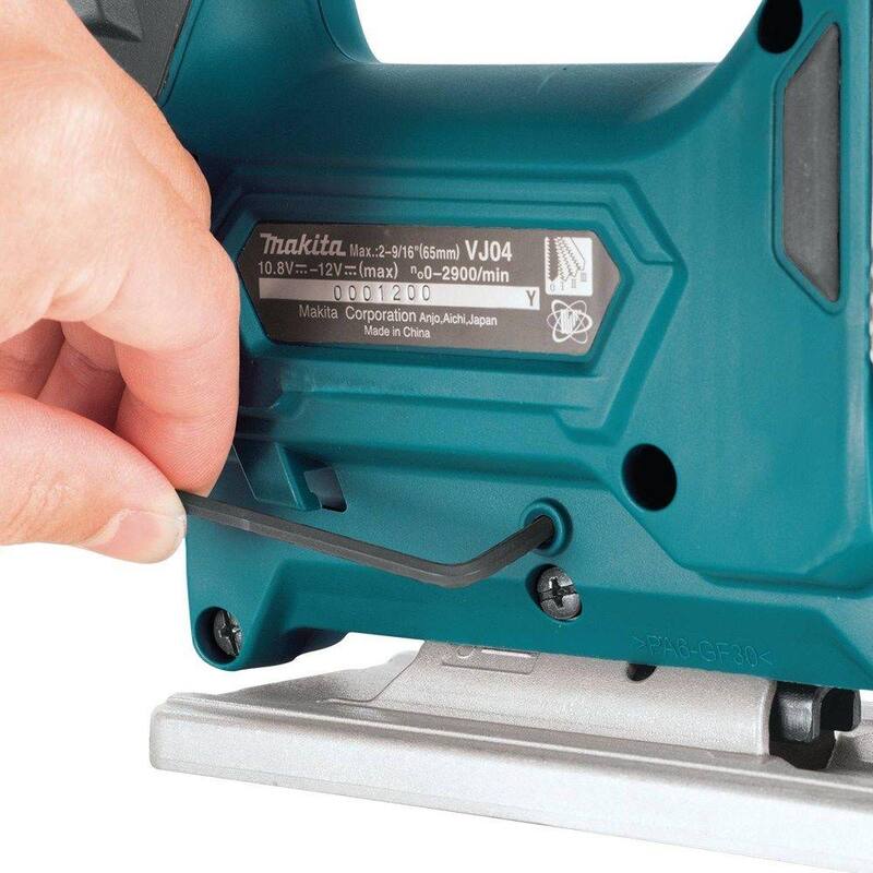 Sierra de calar inalámbrica de iones de litio Makita 12V máximo CXT Kit - VJ04R1