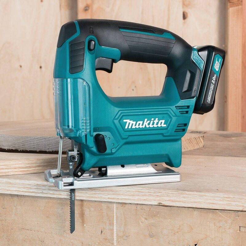 Sierra de calar inalámbrica de iones de litio Makita 12V máximo CXT Kit - VJ04R1