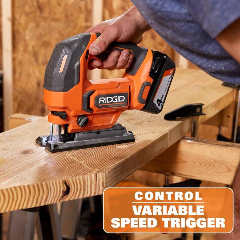 Sierra de calar inalámbrica RIDGID 18V (sólo herramienta) - R86345B