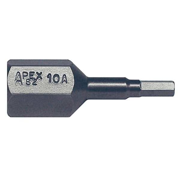 Apex Tool Group Torsion Bit, SAE, 3/8", Hex, 1/8", 1-3/8" - SZ-10-A
