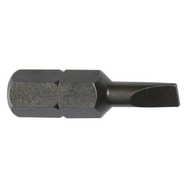 Apex Tool Group Torsion Bit, SAE, 1/4", Hex, 2F-3R, 1", PK5 - 445-00X-5PK