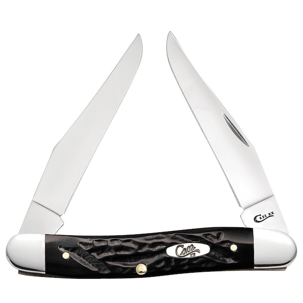 Case Cutlery 2023 Case Jigged Rough Black Synthetic Muskrat Muskrat Ss - CAS-18232