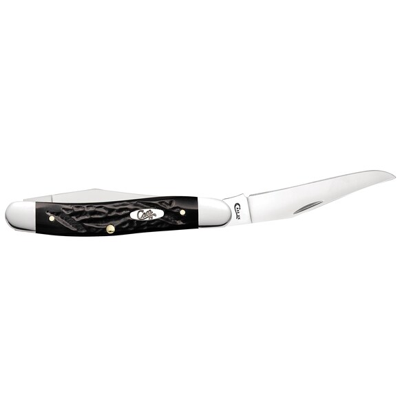 Case Cutlery 2023 Case Jigged Rough Black Synthetic Muskrat Muskrat Ss - CAS-18232