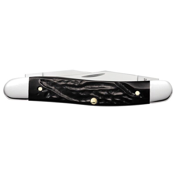 Case Cutlery 2023 Case Jigged Rough Black Synthetic Muskrat Muskrat Ss - CAS-18232