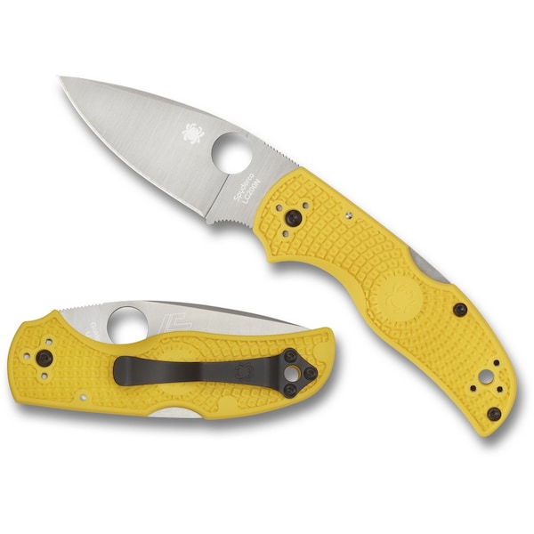 Spyderco 2024 Spyderco Native 5 Salt Lightweight Yellow Lc200N Plain - SPY-C41PYL5