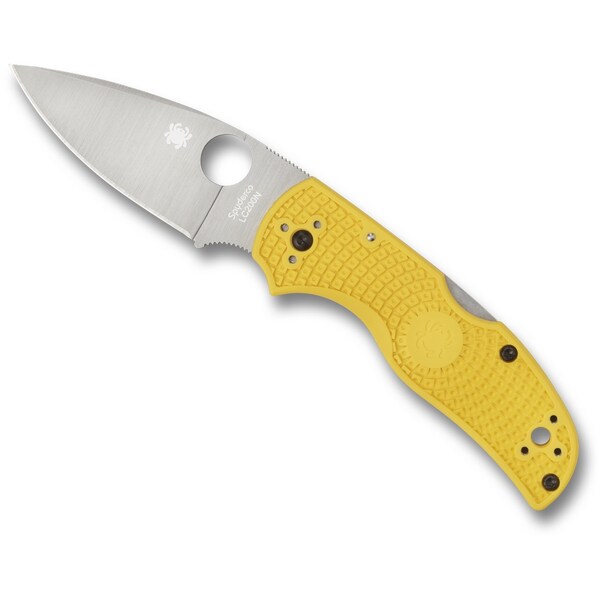 Spyderco 2024 Spyderco Native 5 Salt Lightweight Yellow Lc200N Plain - SPY-C41PYL5