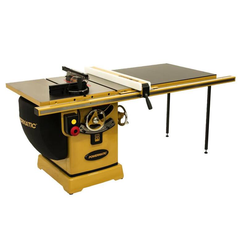 Sierra de mesa Powermatic PM2000B de 230 voltios, 5 HP, 1 fase, de 50 pulgadas con Accu-Fence - PM25150K