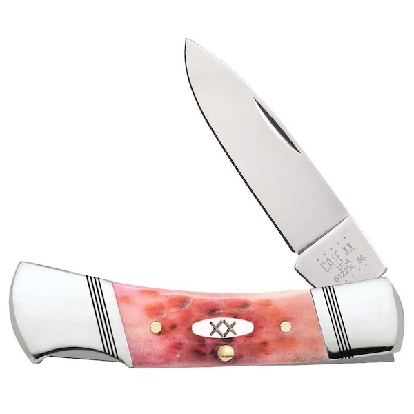 Case Cutlery 2023 Case Raspberry Bone Standard Jig Lockback 61225L Ss - CAS-27724