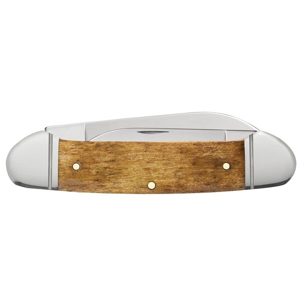 Case Cutlery 2023 Case Smooth Antique Bone Canoe 62131 Ss - CAS-58198