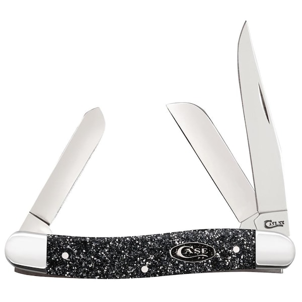 Case Cutlery 2023 Case Sparxx Silver Stardust Kirinite Smooth Medium Stockman 10318 Ss - CAS-23522
