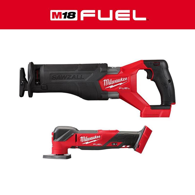 Sierra reciproca inalámbrica MILWAUKEE M18 FUEL GEN-2 de 18V de ion de litio con tecnología sin escobillas y con la herramienta oscilante 2821-20-2836-20 (sólo la herramienta)