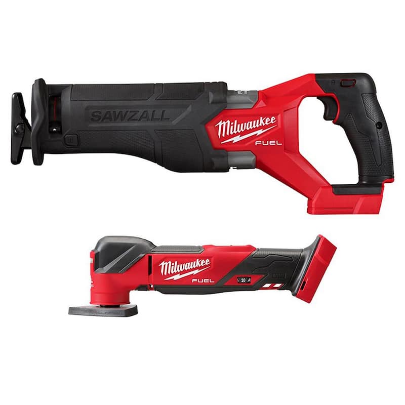 Sierra reciproca inalámbrica MILWAUKEE M18 FUEL GEN-2 de 18V de ion de litio con tecnología sin escobillas y con la herramienta oscilante 2821-20-2836-20 (sólo la herramienta)