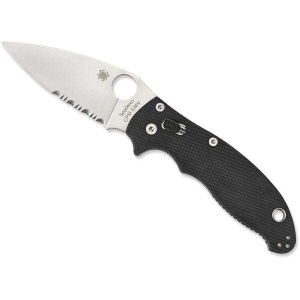 Spyderco 2024 Spyderco Manix 2 G-10 Black Combo - SPY-C101GPS2