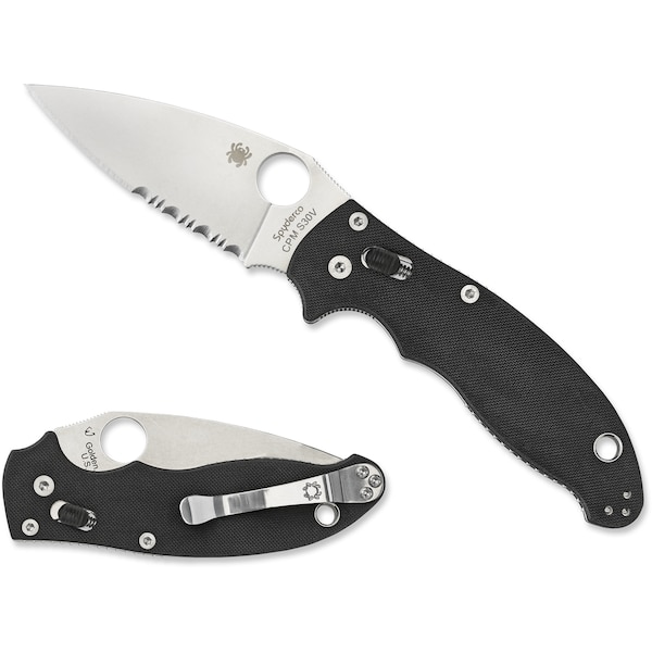 Spyderco 2024 Spyderco Manix 2 G-10 Black Combo - SPY-C101GPS2