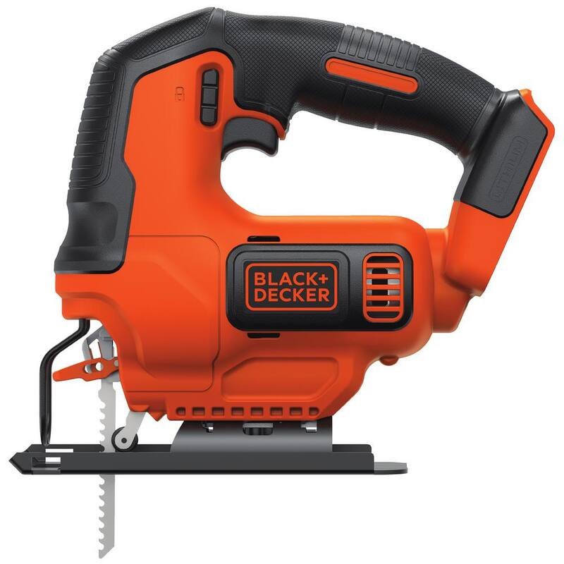 BLACK+DECKER Sierra Caladora Inalámbrica de Iones de Litio MAX de 20V (Herramienta Solamente) - BDCJS20B