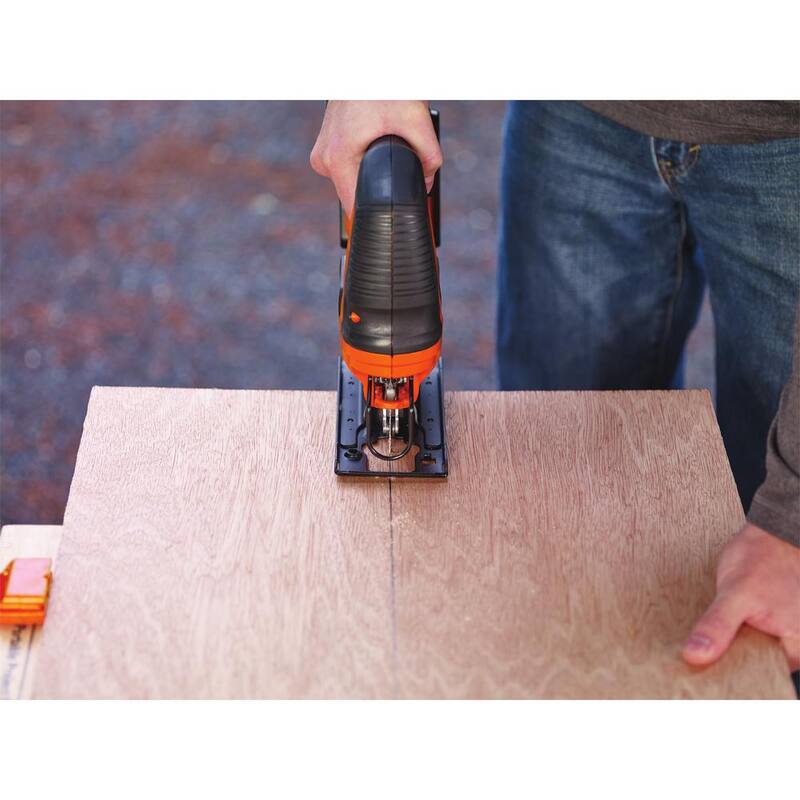 BLACK+DECKER Sierra Caladora Inalámbrica de Iones de Litio MAX de 20V (Herramienta Solamente) - BDCJS20B