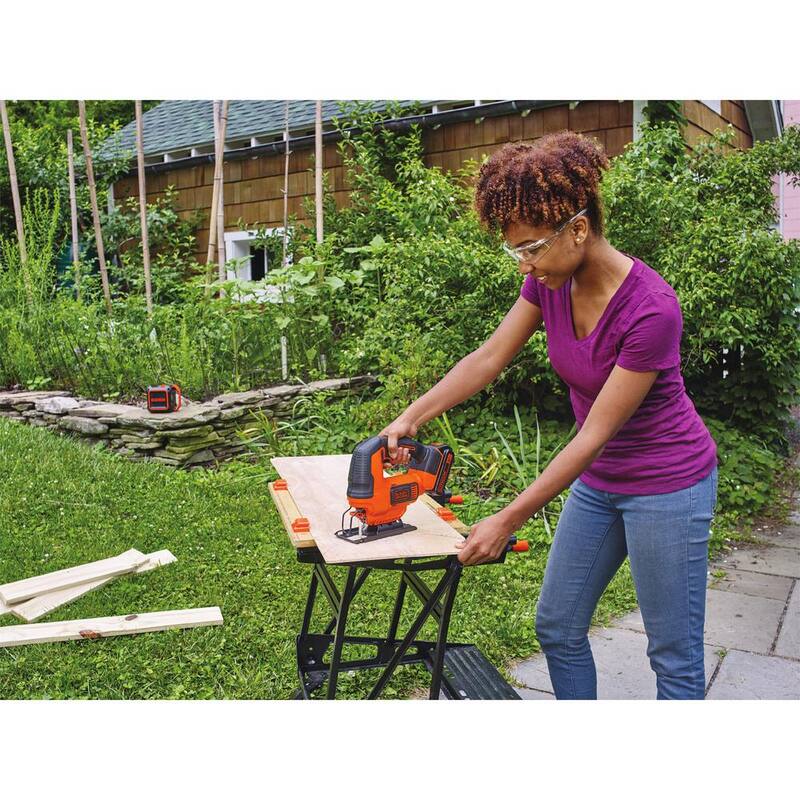 BLACK+DECKER Sierra Caladora Inalámbrica de Iones de Litio MAX de 20V (Herramienta Solamente) - BDCJS20B