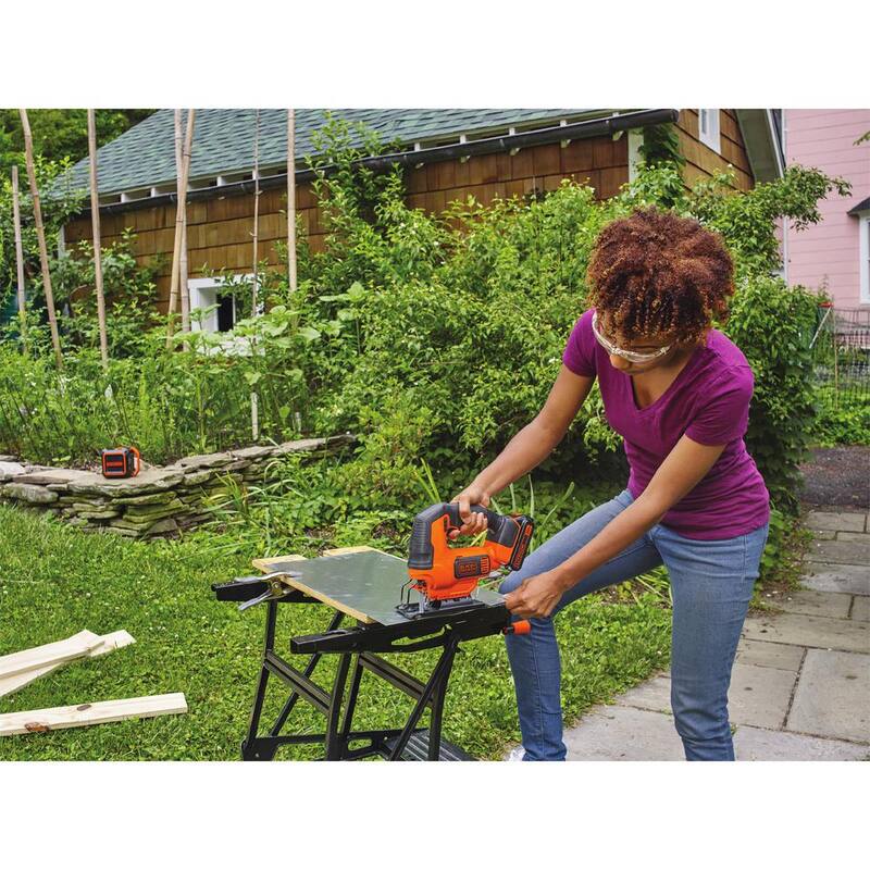 BLACK+DECKER Sierra Caladora Inalámbrica de Iones de Litio MAX de 20V (Herramienta Solamente) - BDCJS20B