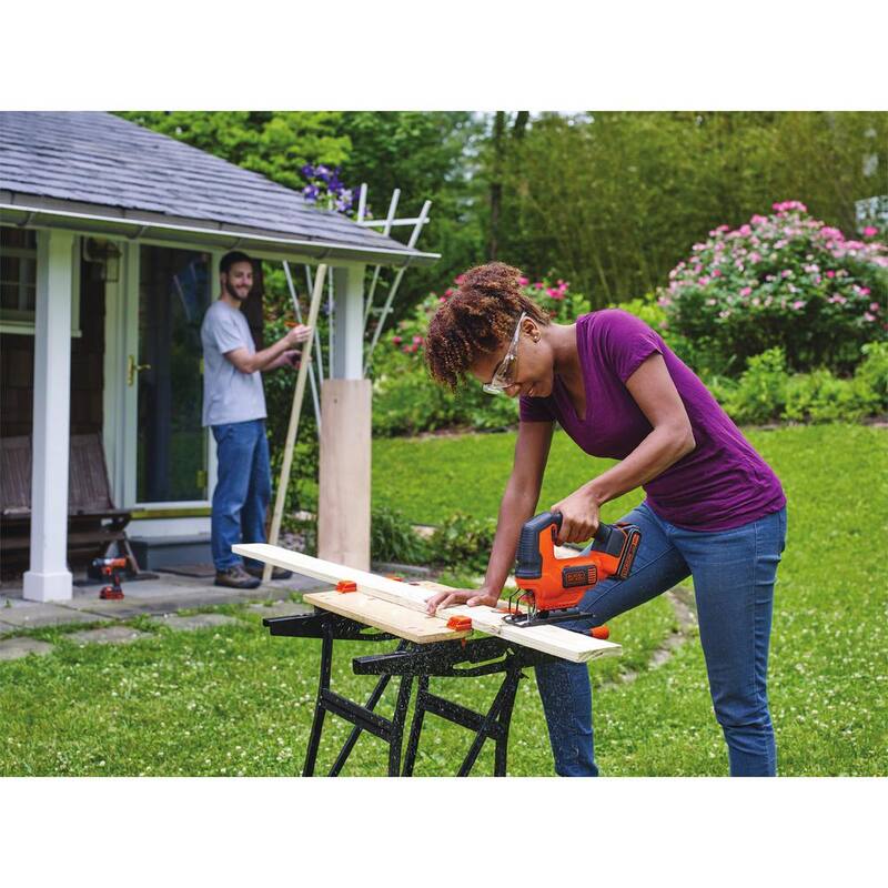 BLACK+DECKER Sierra Caladora Inalámbrica de Iones de Litio MAX de 20V (Herramienta Solamente) - BDCJS20B