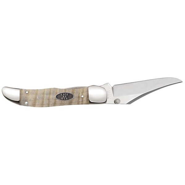 Case Cutlery 2023 Case Curly Maple Wood Kickstart Mid-Folding Hunter 71265Ac Ss W/Pocket Clip - CAS-25946