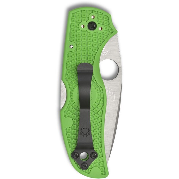 Spyderco 2024 Spyderco Reveal 10, Native 5 Salt Green Lc200N Steel, Plain Edge - SPY-C41PGR5