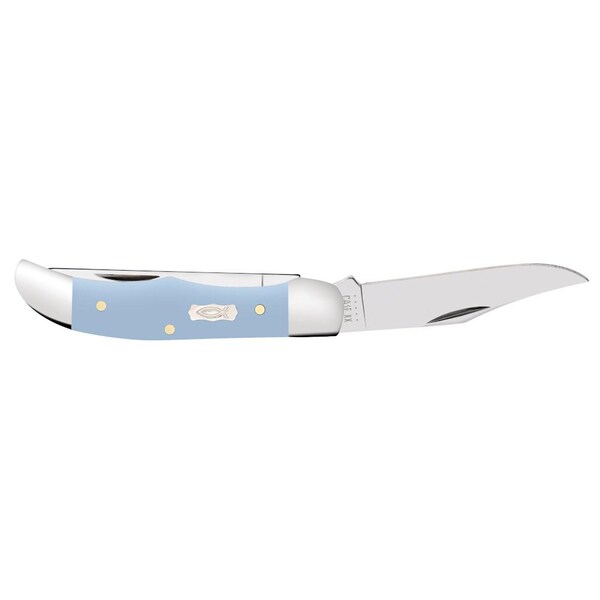 Case Cutlery 2023 Case Ichthus Ice Blue Synthetic Pocket Hunter 42165 Ss - CAS-23386