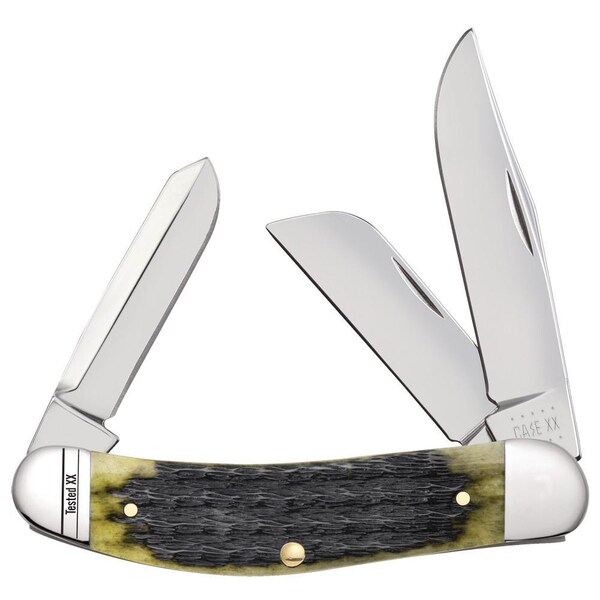 Case Cutlery 2023 Case Olive Green Bone Russell Jig Sowbelly Tb6339 Ss - CAS-13283
